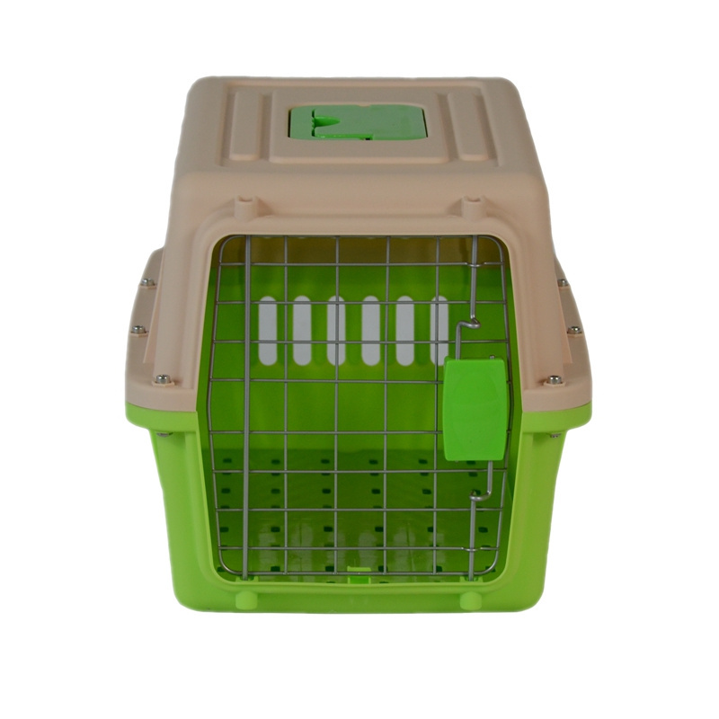 Factory portable bike small pet dog cage carrier with mesh door