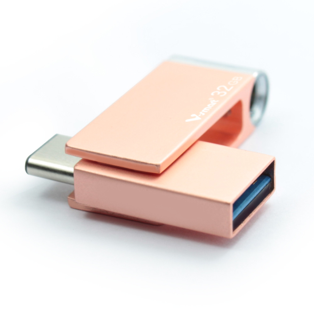 Prime Quality Rose Gold Metal OTG Usb Key 32Gb USB 3.0 With Return And Replacement Service