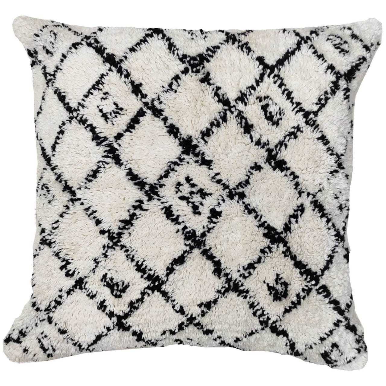 Wholesale Boho Sofa Couch Wedding Decor 100% Cotton Wool Moroccan Style Hand Woven Square Tufted Throw Pillow Cushion Cover