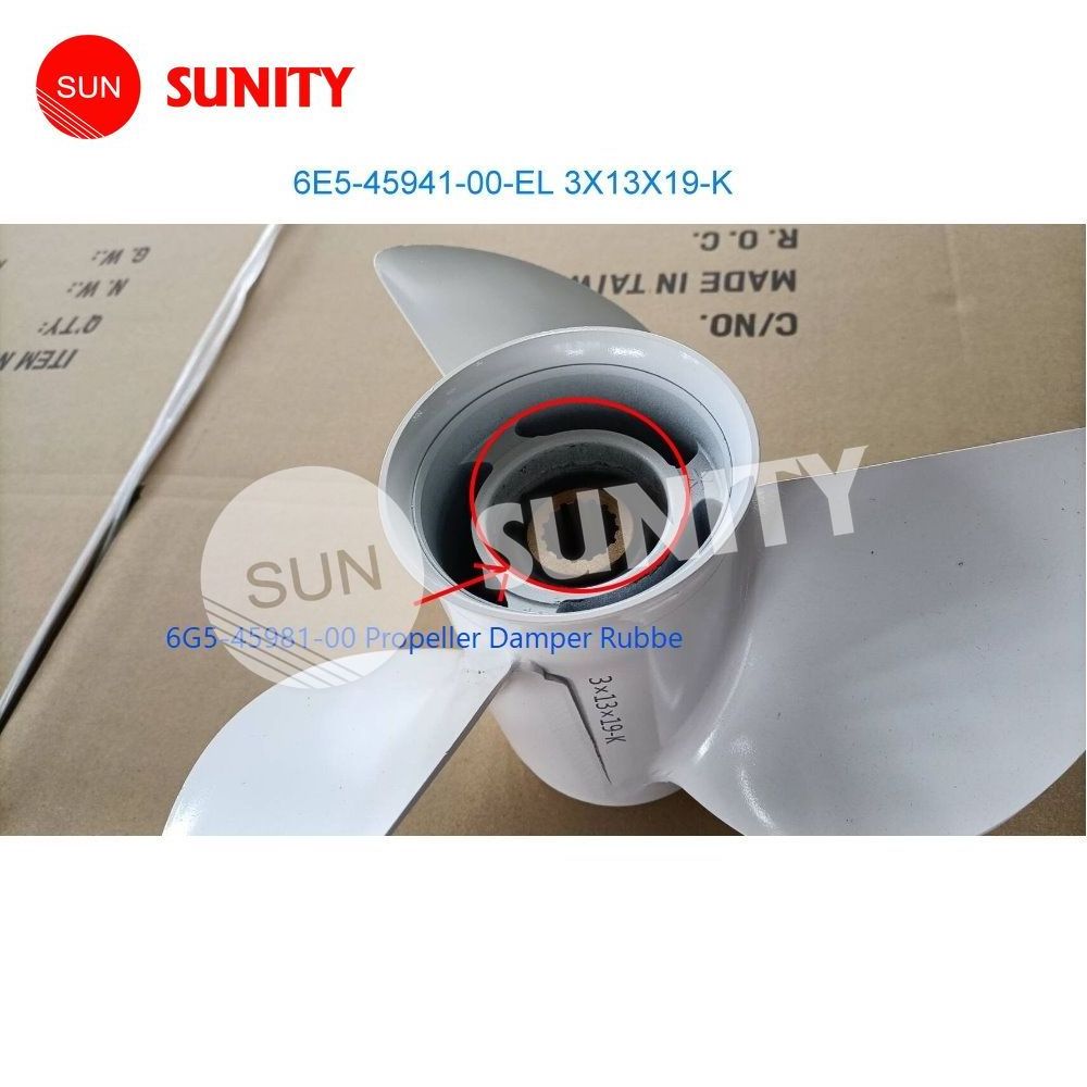 TAIWAN SUNITY Propeller 6E5-45941-00-EL 3x13x19-K for Yamaha 60HP-140HP Boat Motor