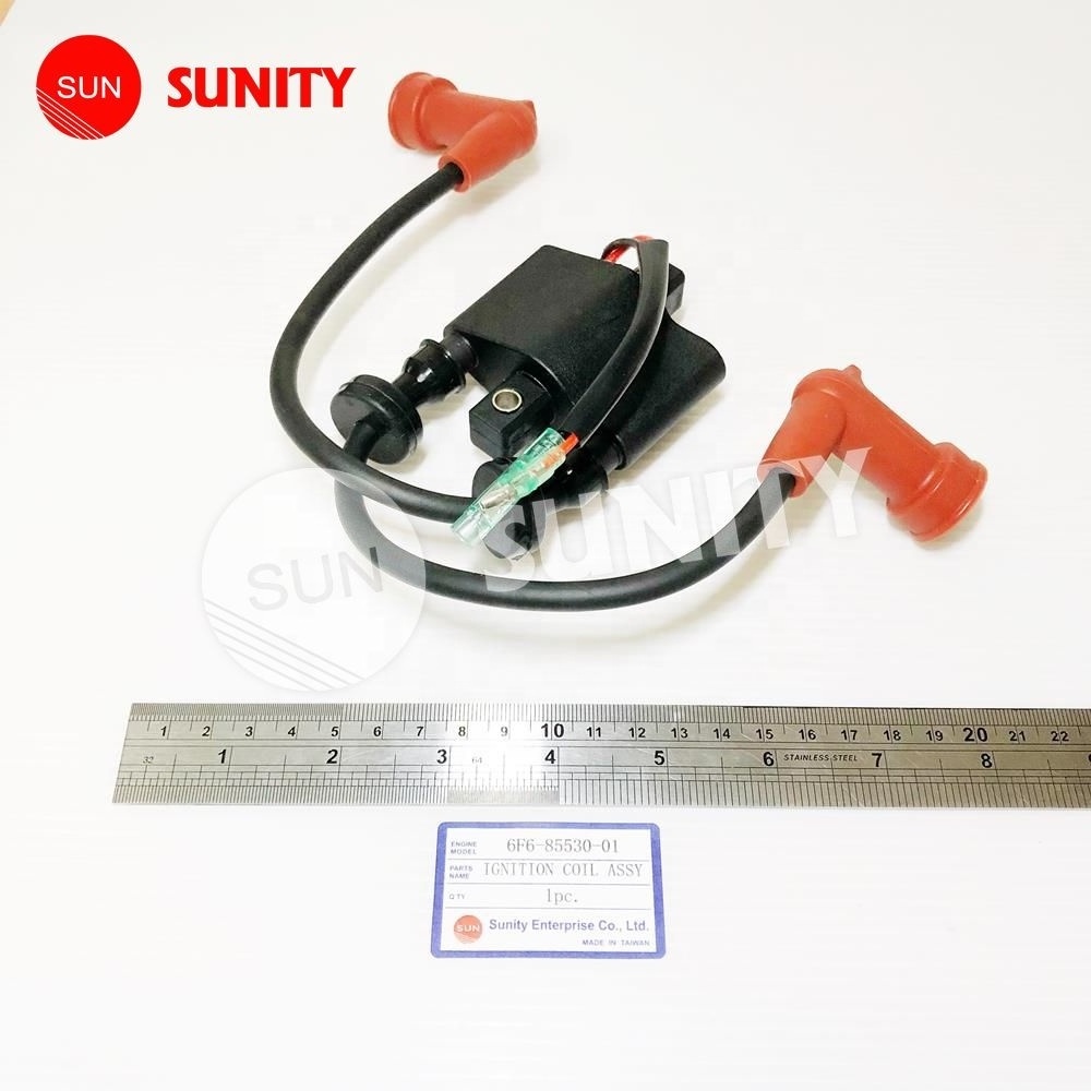 TAIWAN SUNITY high quality  Ignition Coil Assy OEM 6F6-85530-01 for Yamaha  E40G E40J Outboard Motors