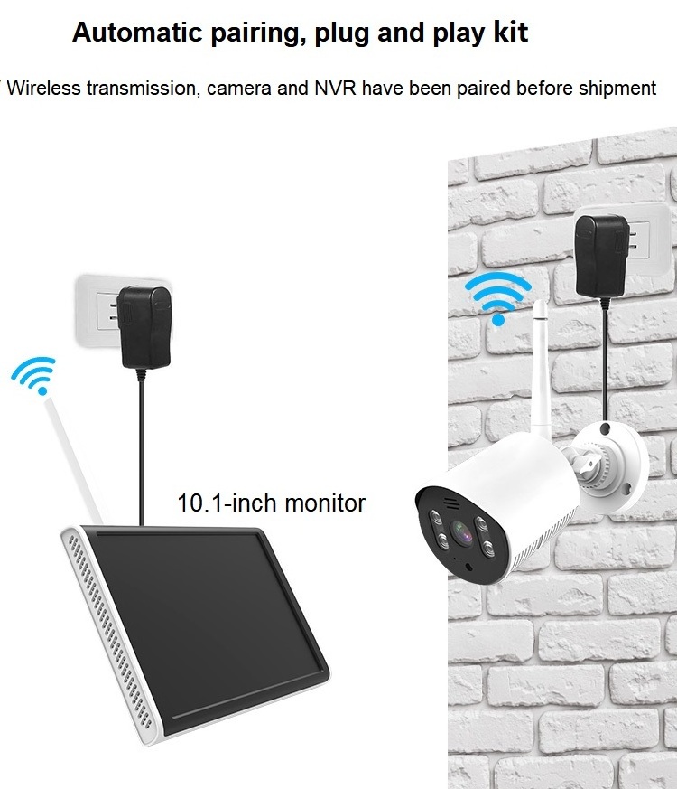 Hot Selling surveillance Cctv nvr kit 1080P Connected To Mobile Phone Security Camera