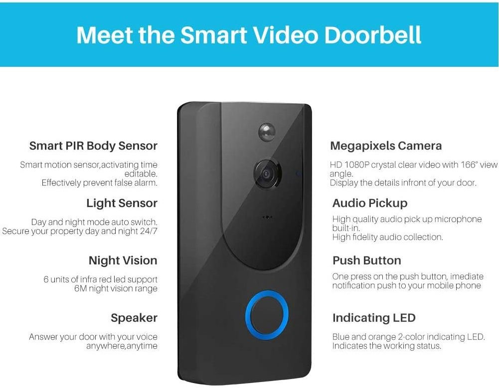 The New Listing Kids Bedroom Doorbell Ethernet Wireless Dog Anti-Theft 4K Camera Systems Nest Xiaomi Zero Ai Face Ir Night