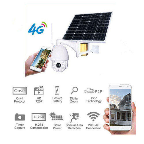 4G wifi solar powered cctv camera 60W Solar Panel