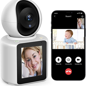 LCD Smart Home Security Audio Baby Monitor Wifi IP Camera Wireless CCTV Camera with human Auto Tracking  Cloud baby cry detect