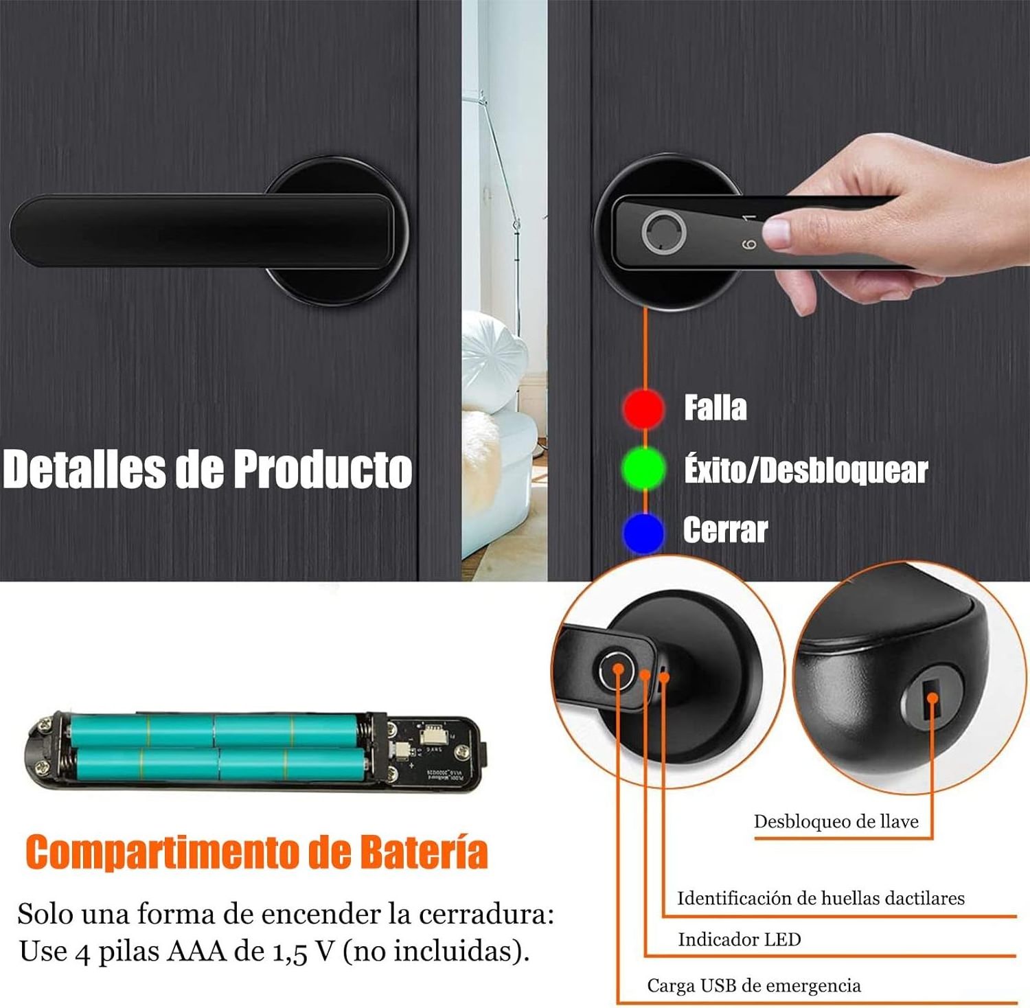 Tuya smart home finger print Lock digital Lock Bluetooth Replacement Deadbolt with HomeKey/App/Key