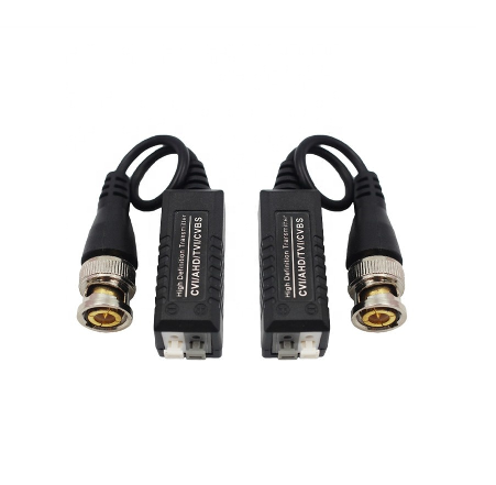 High quality CCTV Business System set UTP CAT5 5E 6 BNC Male video balun passive rj45 video and power balun