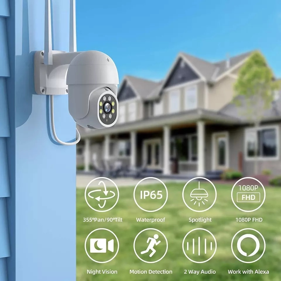 Good Quality Wifi PTZ Camera Cam Outdoor Surveillance Camera H.265  Security Protection Cam