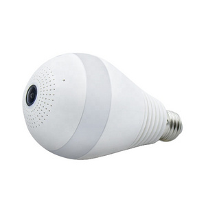 Smart home light bulb lamp camera wifi 2MP 360 Degree pnaoramic Wifi wireless  IR servallance  Security VR CCTV Camera