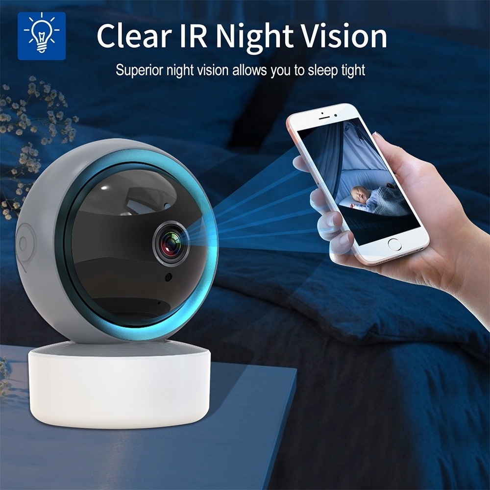 Sunivision 2/3/5 mp WiFi Camera Baby Monitor with Two Way Audio Night Vision Auto tracking motion detection