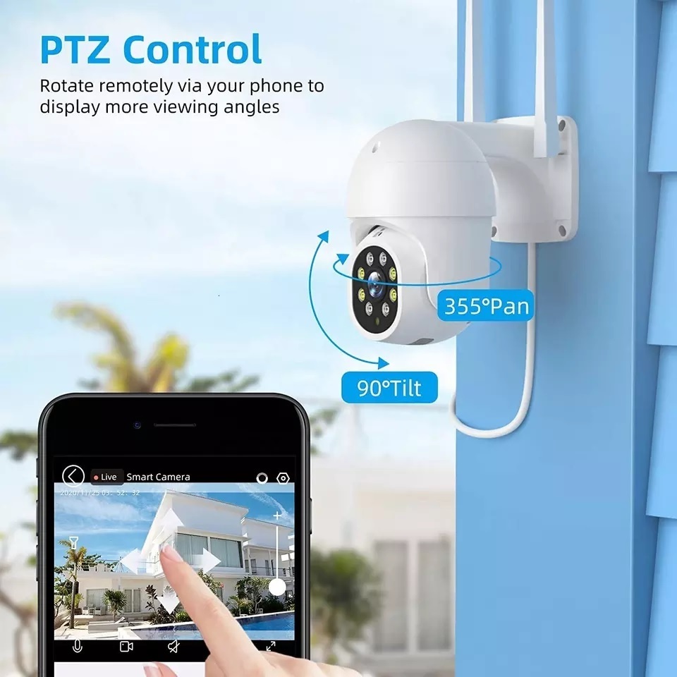 Good Quality Wifi PTZ Camera Cam Outdoor Surveillance Camera H.265  Security Protection Cam