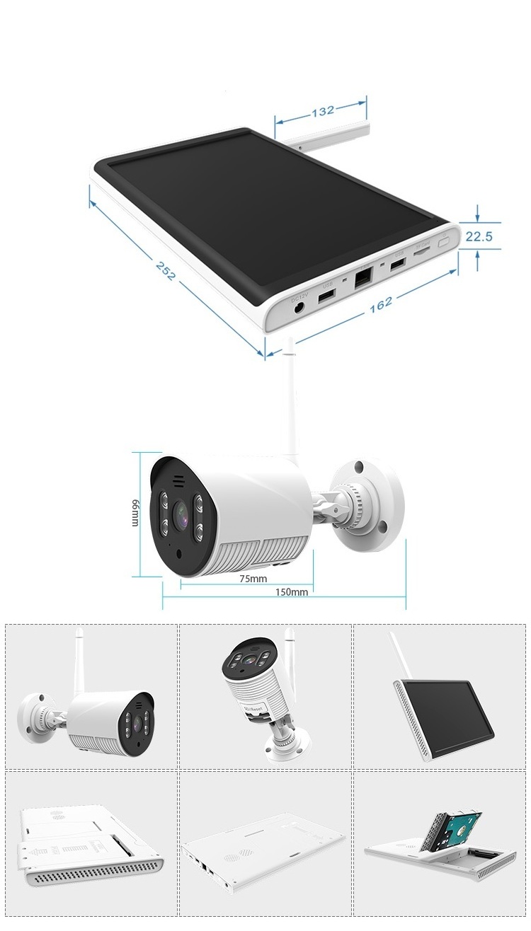 Hot Selling surveillance Cctv nvr kit 1080P Connected To Mobile Phone Security Camera