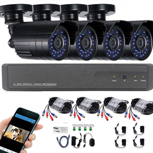 Sunivision  4CH Home Security Night Vision AHD NVR CCTV Camera Kit with 4pcs Outdoor Waterproof H.264 720P 1080P Camera