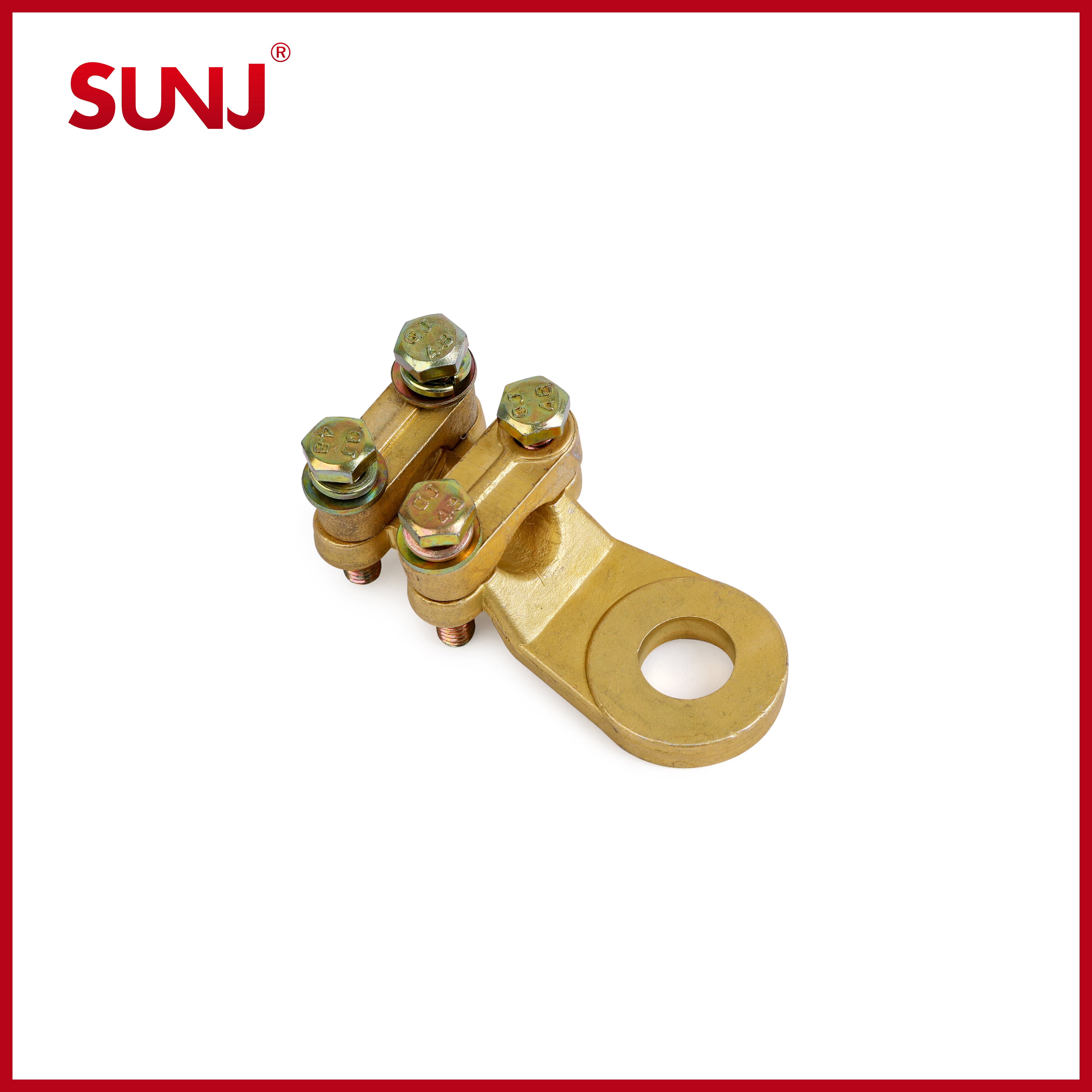 WCJC Series Type Brass Wire Connecting Bolted Copper Brass Lugs Joint Cable Clamps