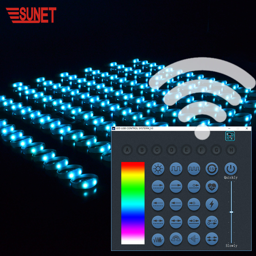 SUNJET Halloween Glow Bracelet Custom Logo Flashing Led Wristband Remote Control