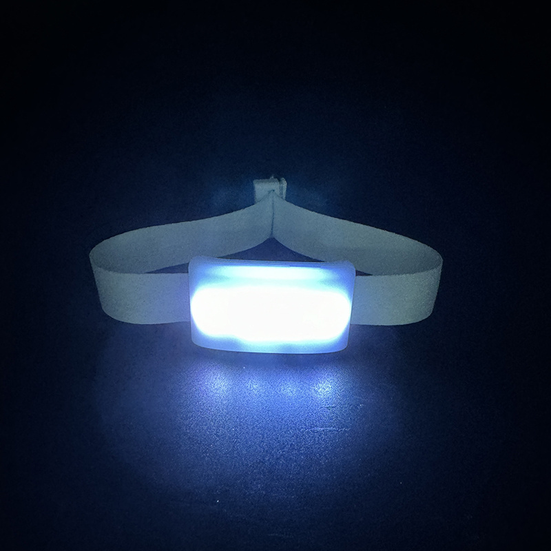 New Product 4leds 433 DMX Remote Controlled RGB LED Bracelet Festival Flashlight Fabric Led Wristband For Event