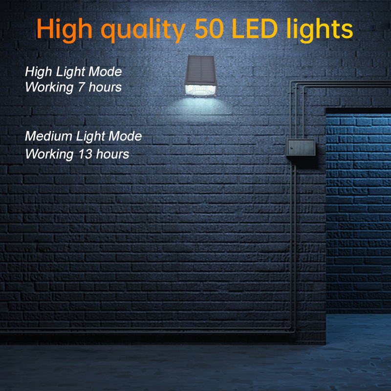 High Quality Cheap Price 50 LED Lights Outdoor Solar Spot Light Waterproof Solar Spotlight