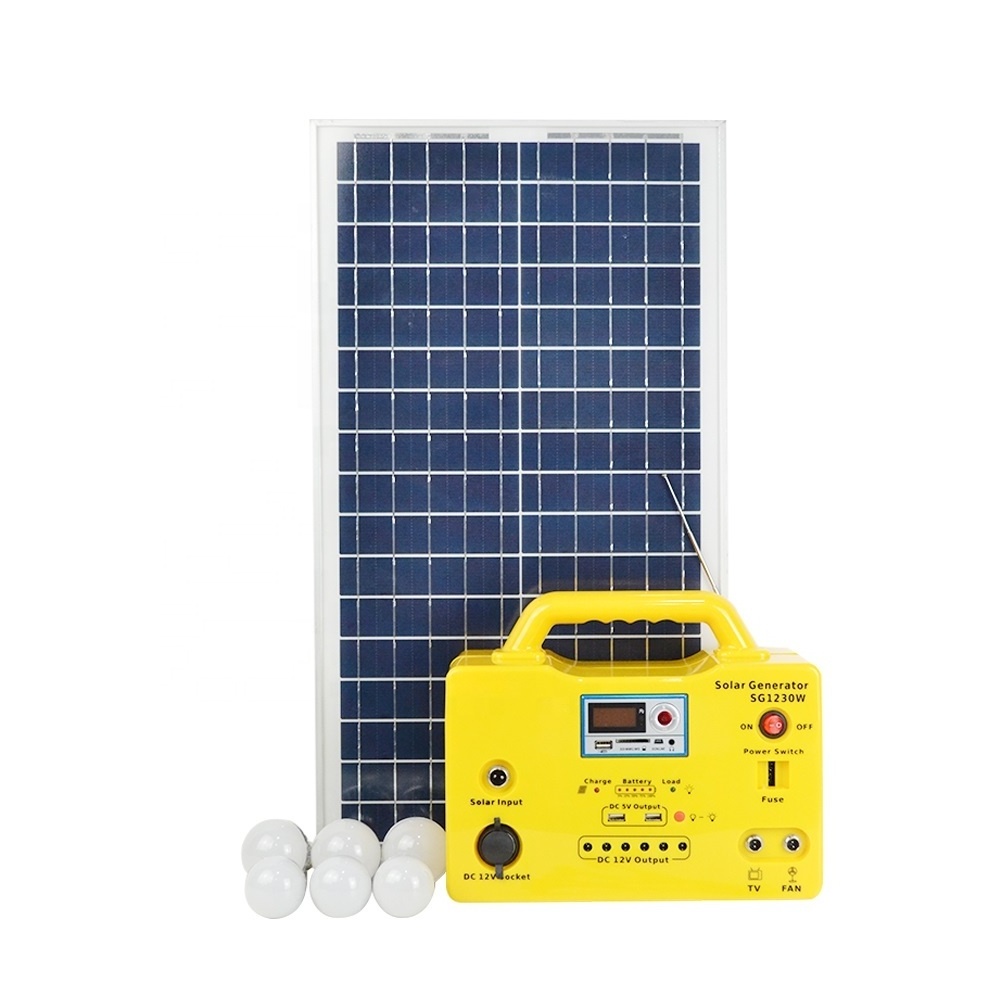 Solar Panel Led Light Kit Mini Home Indoor Camping Portable solar charger solar power station