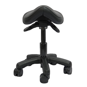 Height and footrest adjustable sitting stool saddle task chair for spa dental medical clinic