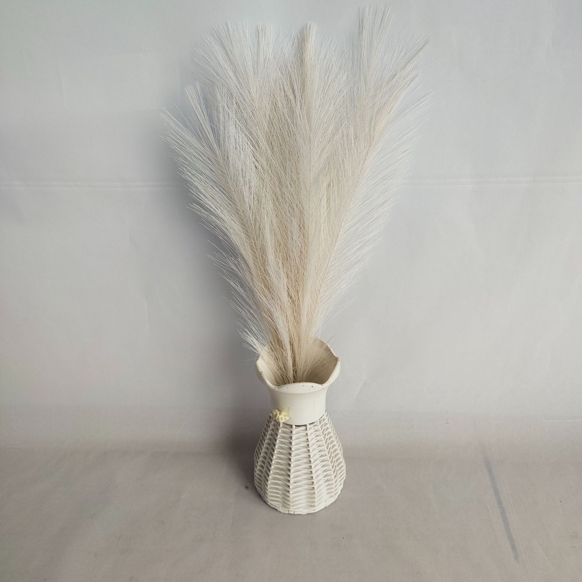 45cm Height 7 Branch Decorative Flowers Bouquet For Home Decoration Artificial Fluffy Tall Pampas Grass