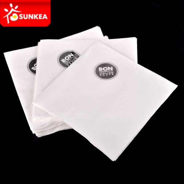 Airlaid folded printed paper napkin for restaurant and hotel