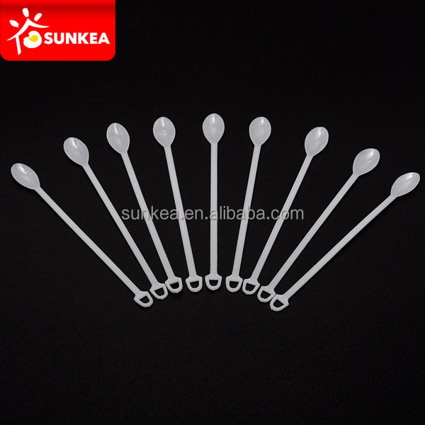 Flexible plastic coffee stir stick