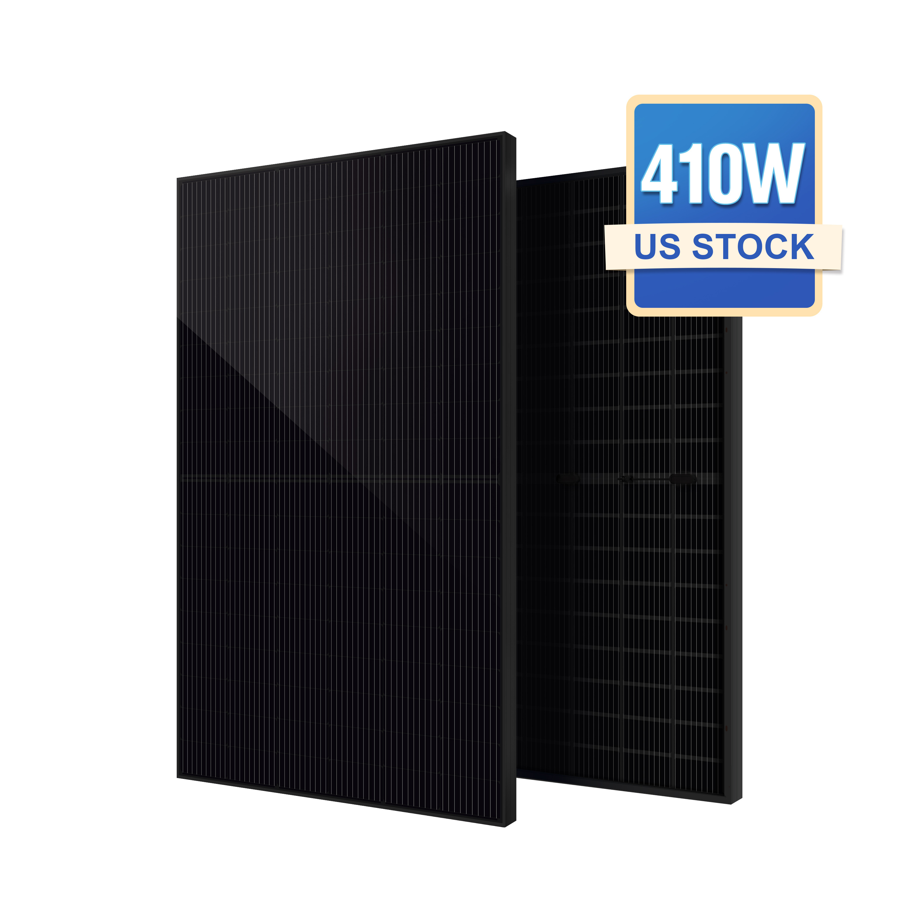 Solar Panel 400 watt EU Stock 500 watt Solar 400w 450w 500w 430w Bifacial Black Photovoltaic Solar Panel