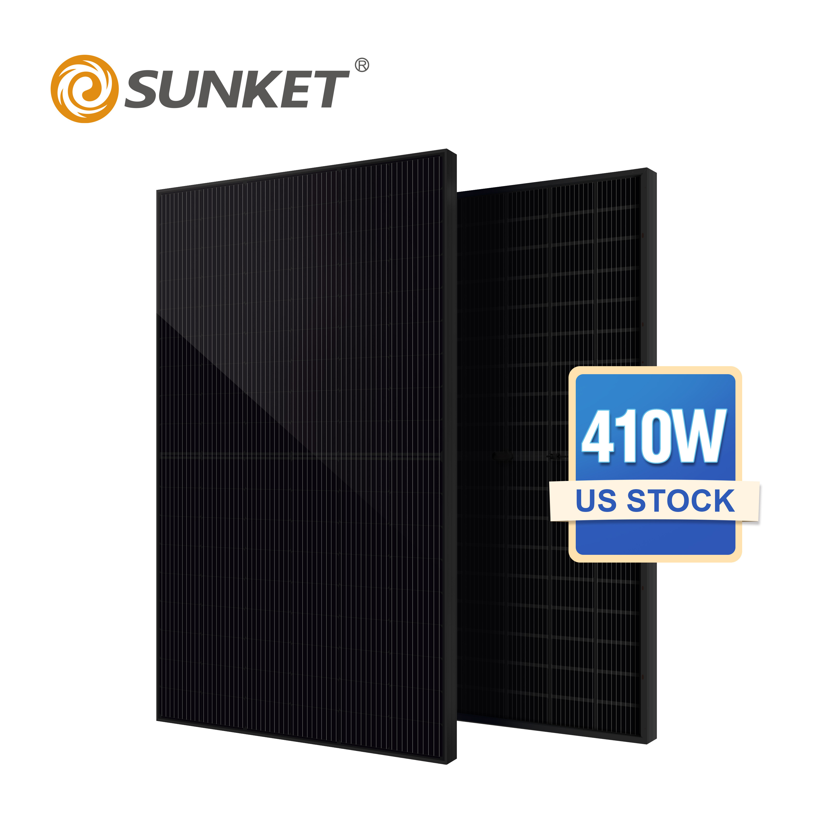 Solar Panel 400 watt EU Stock 500 watt Solar 400w 450w 500w 430w Bifacial Black Photovoltaic Solar Panel