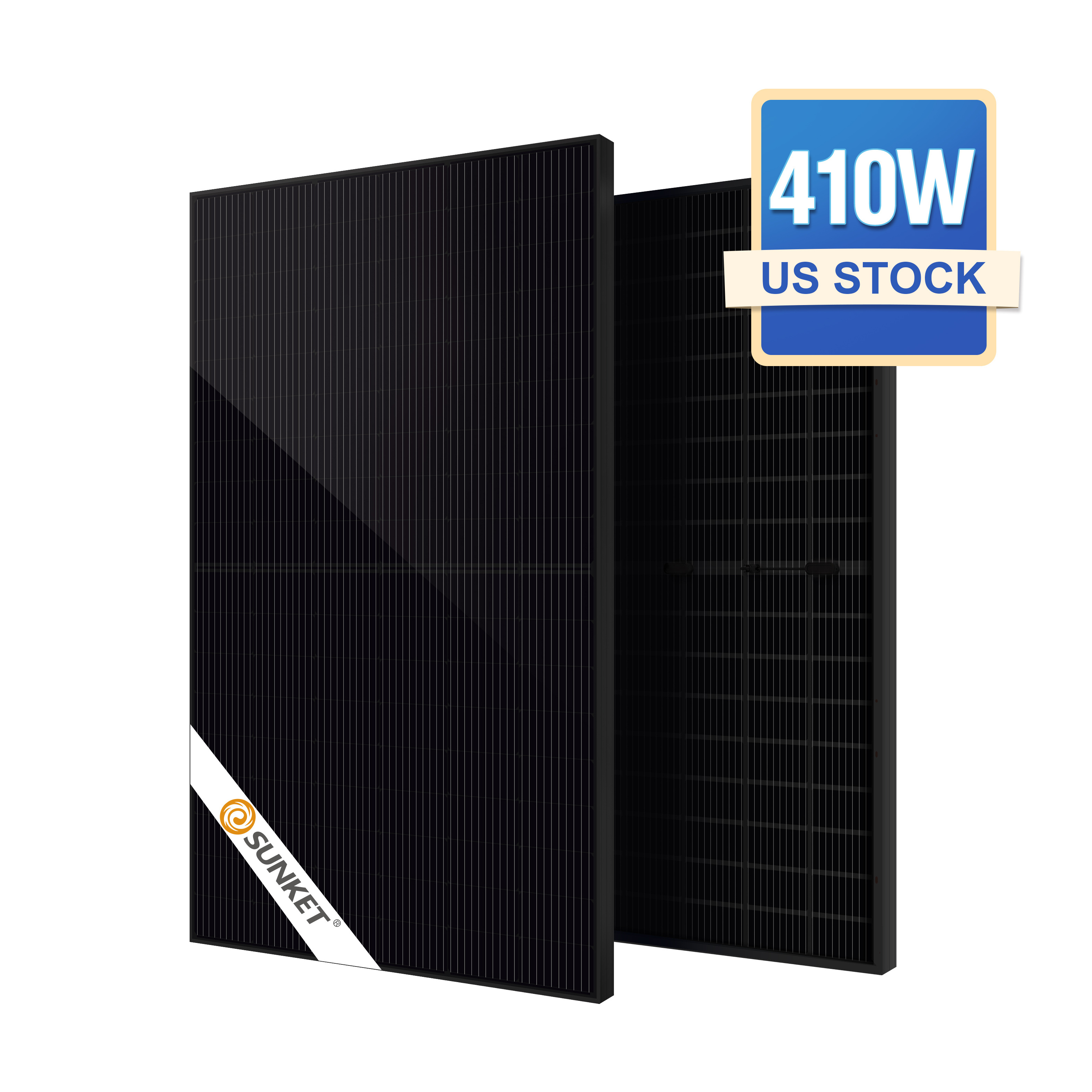 Solar Panel 400 watt EU Stock 500 watt Solar 400w 450w 500w 430w Bifacial Black Photovoltaic Solar Panel