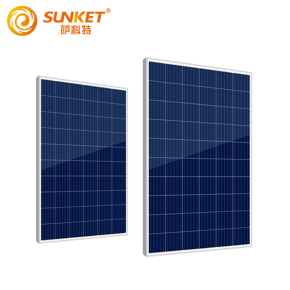 SUNKET Mono and Poly Solar Panel 20w 30w 40W 50 w100W 150W 200 w 250w 260 W 300w