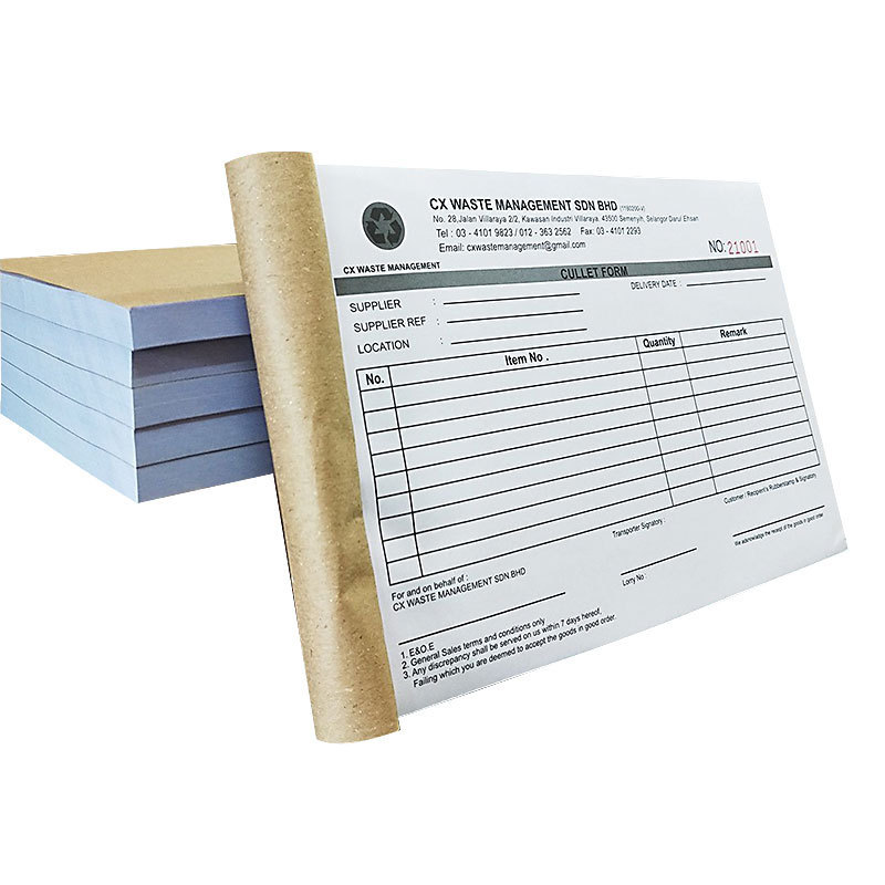 Sunkey High Quality Letter Size 3 Plys Continuous Carbonless Computer Paper NCR Paper Sheets Form Copies For Invoice