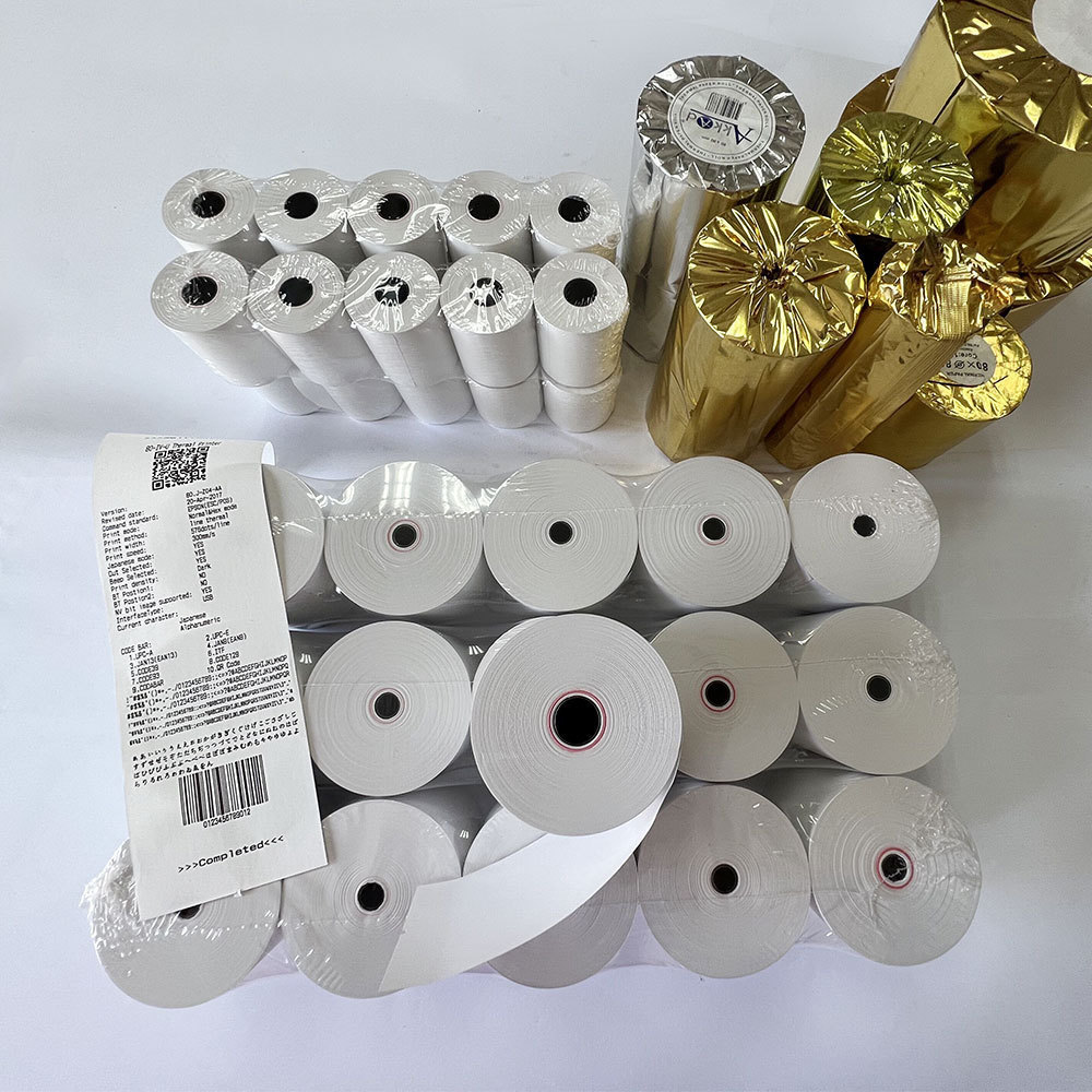 A Grade Heavyweight Material Make 57x40 80x80 Cash Register Thermal Paper Roll For Clothing Shoes Electronics Books Gas Stations