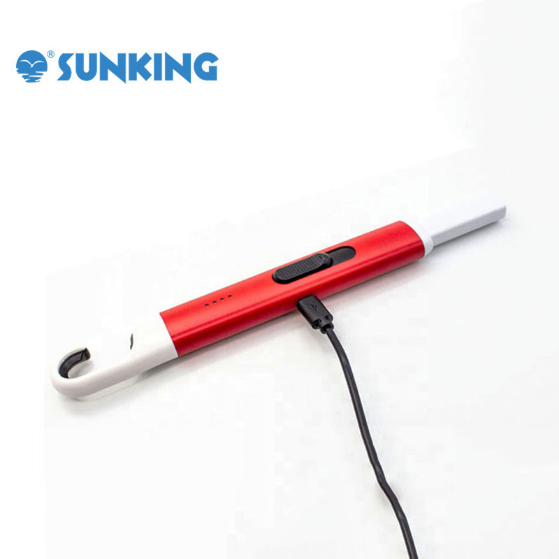 USB ACR Lighter with hook chargeable Kitchen lighter flameless electric arc igniter