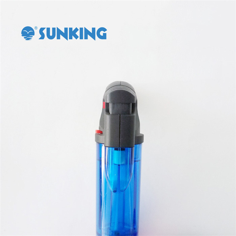 Plastic dual  jet flame gas lighter for kitchen smoking outdoor lighter classical lighter