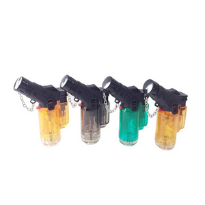 Good quality wholesale flame jet lighter butane torch soft lighter play jet flame