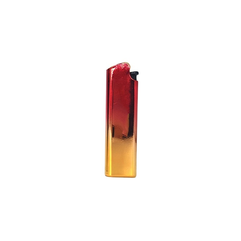 Metal cover flint lighter gas cigarette lighter for man soft flame  refillable lighters OEM PACKING