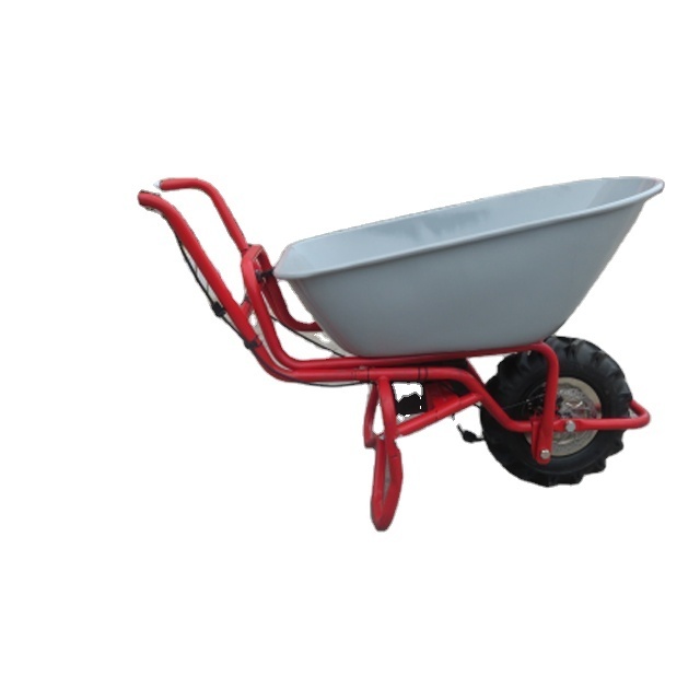 garden use gas powered three wheel construction tracked wheelbarrow