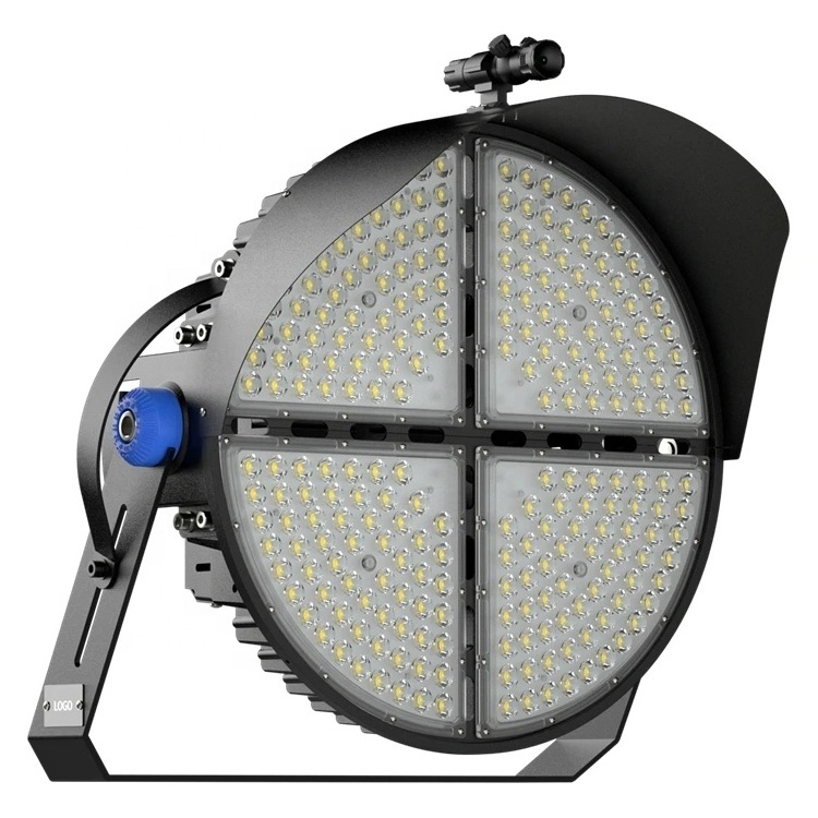 Industrial Grade Round LED Stadium Light 600W 1000W IP66 150Lm/W AC100-277V 0-10V Dim IK08 for outdoor use LED Sport Light