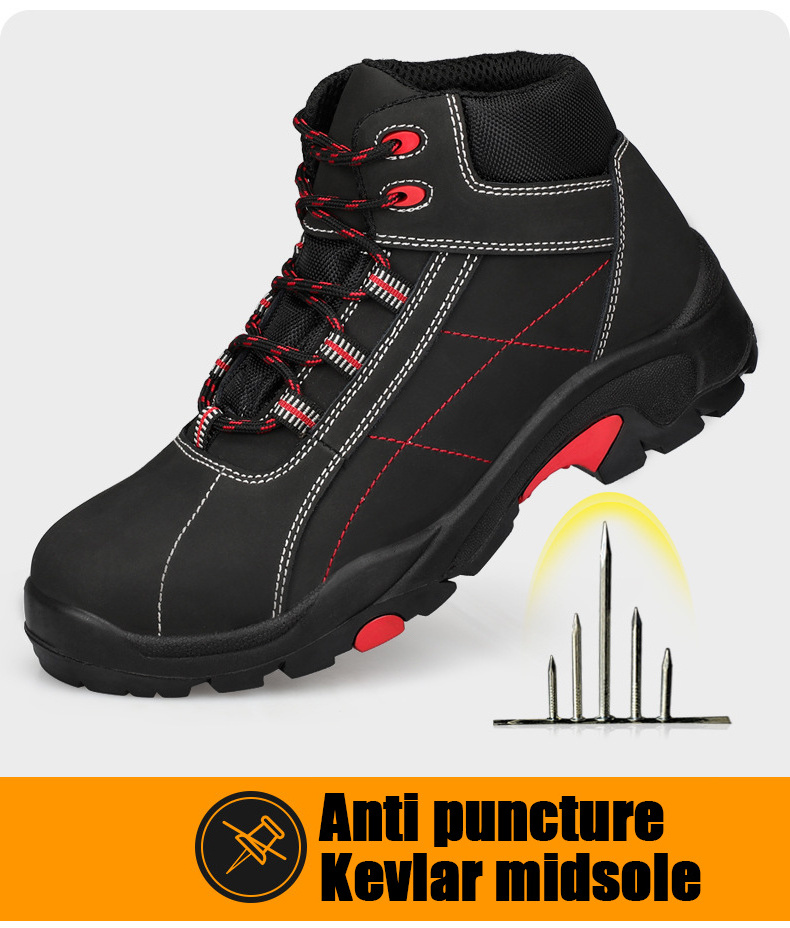 Men Casual Water Proof Work Woodland Boots Non Slip Rubber Safety Shoes Composite Toe SRA SRB SRC