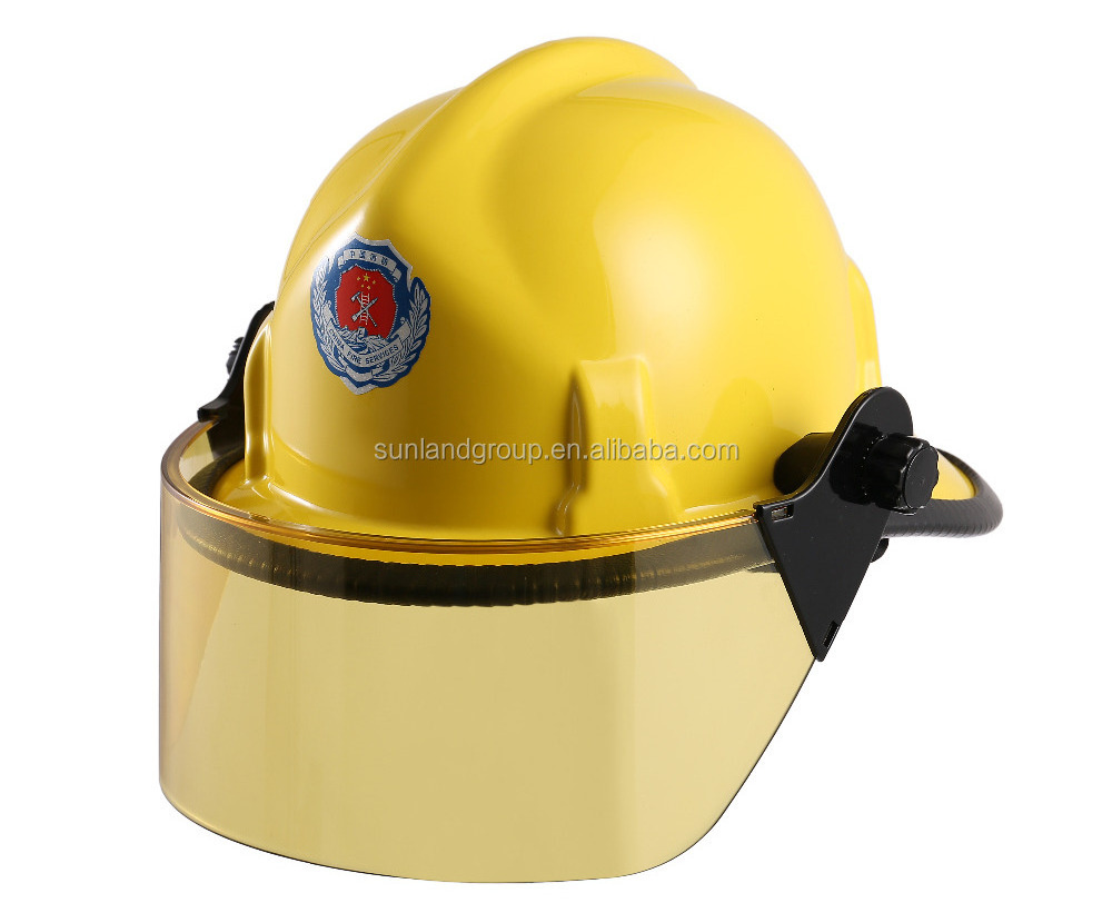 firefighting helmet safety with head lamp protective hard hat for Fireman