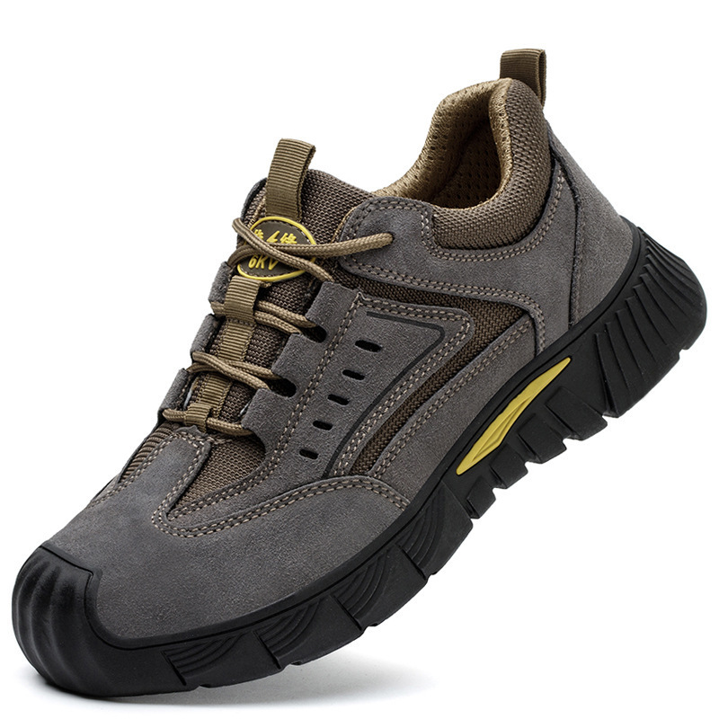 Sunland Breathable Comfort Men Indestructible Work Shoes Steel Toe Safety Shoes Men Safety Shoes