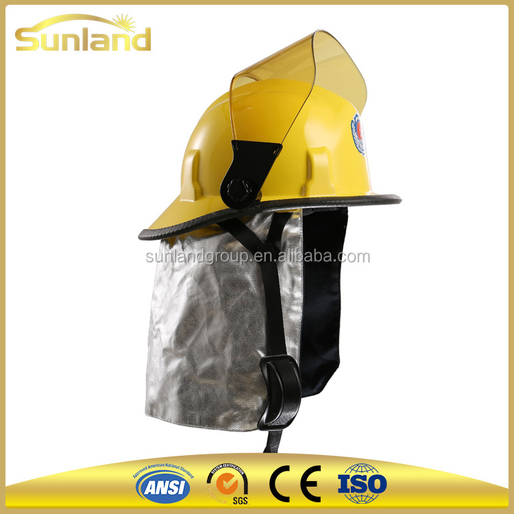 firefighting helmet safety with head lamp protective hard hat for Fireman