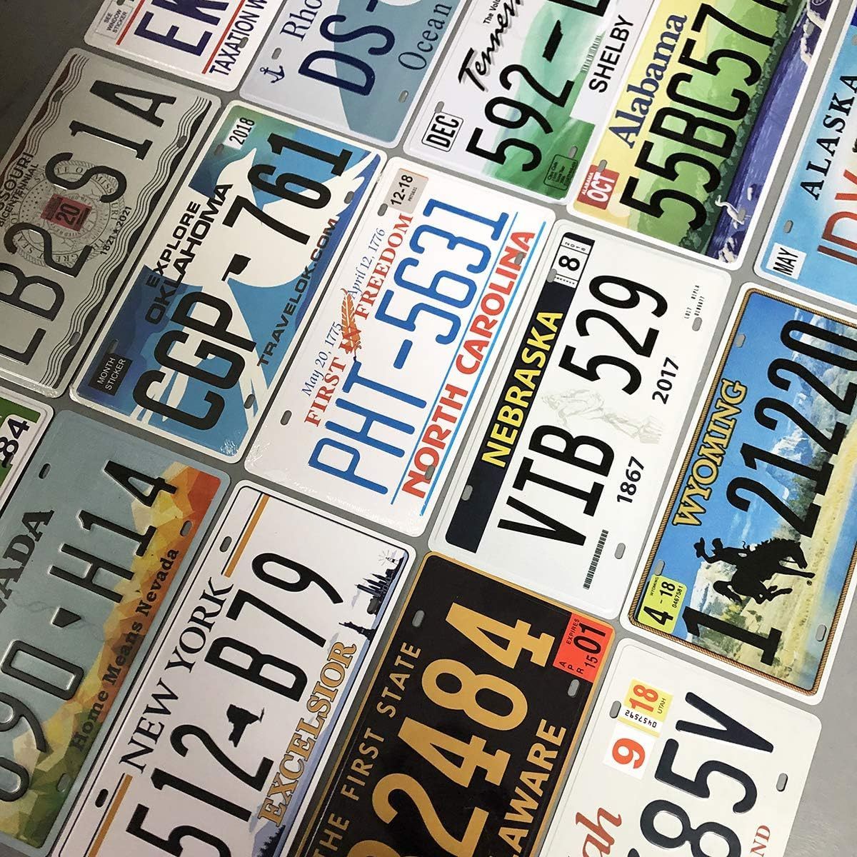 Custom Metal Car License Plate Premium Garage Bar Aluminum Decor Vehicle Plate Durable Electronic License Plate