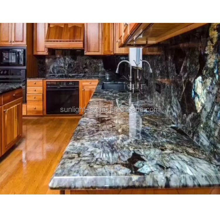 labrador antique pearl blue granite for kitchen countertop and table top