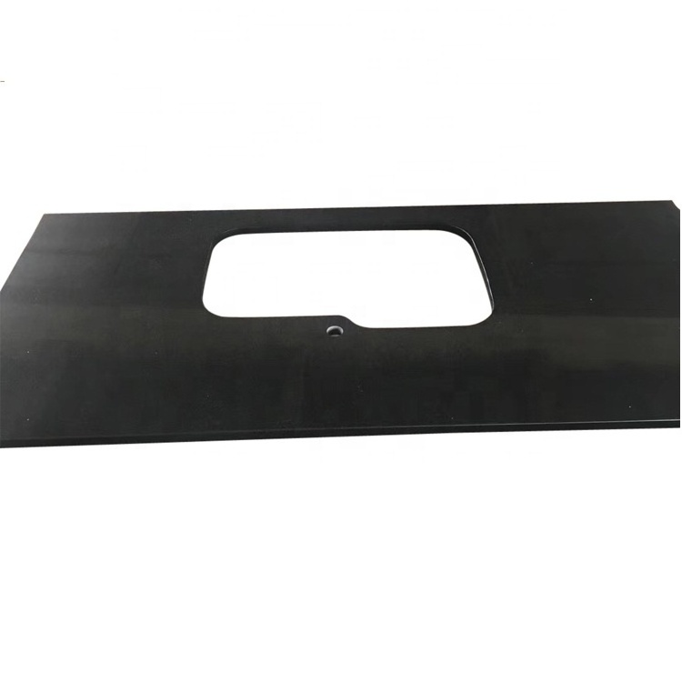 Absolute Pure Black Granite Countertop/Vanitytop for Kitchen Island Table Top sink countertop