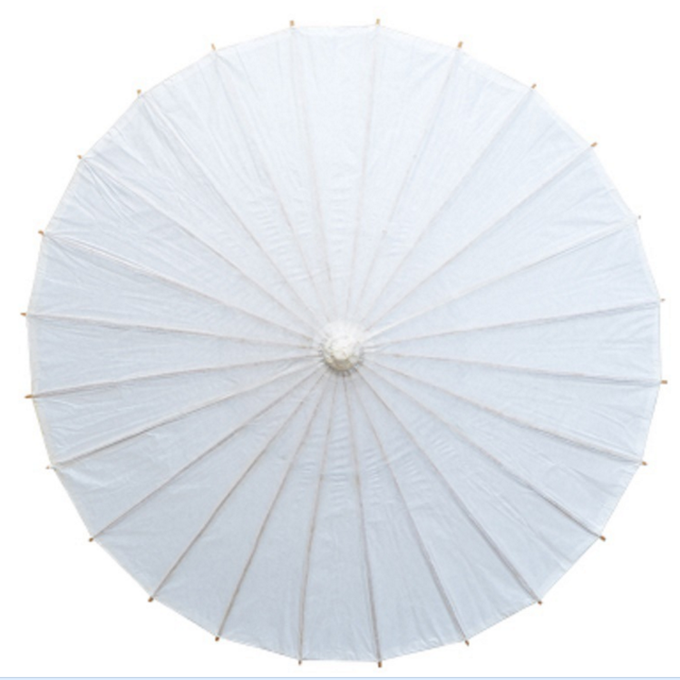 Wholesale Fashionable Multipurpose Children DIY Customized White Color Chinese Oil Paper Umbrella For Wedding Decoration Parasol