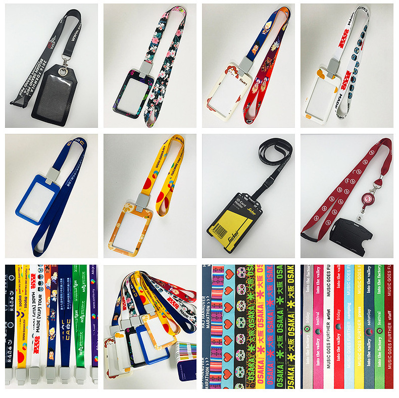 Pen Bottle Lanyard Holder Customized Logo Design Promotional Business Staff Lanyard with Custom Company Logo