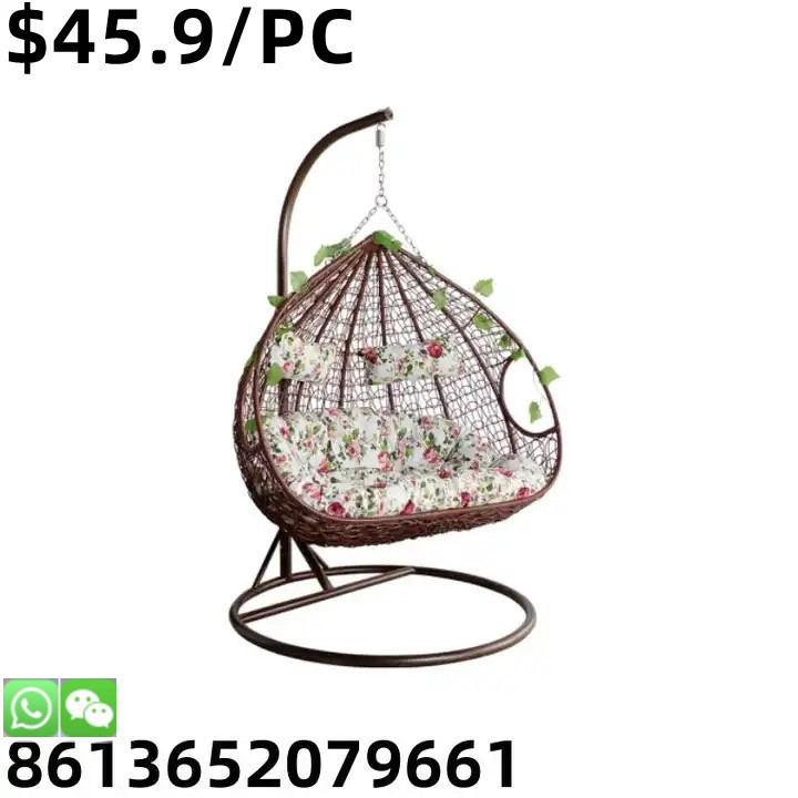 Hot Selling Hanging Egg Rattan Balcony Garden Outdoor Indoor Swing Chair