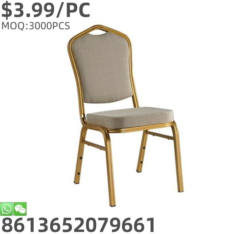 TSF Cheap Stackable Chairs Modern Hotel Restaurant Office Banquet Hall Gold Garden Chair for Wedding