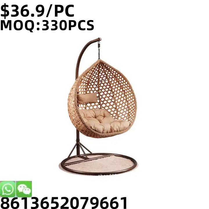 TSF Stacking Customized Outdoor Furniture Garden Metal Rattan Egg Hanging Indoor Swing Chair